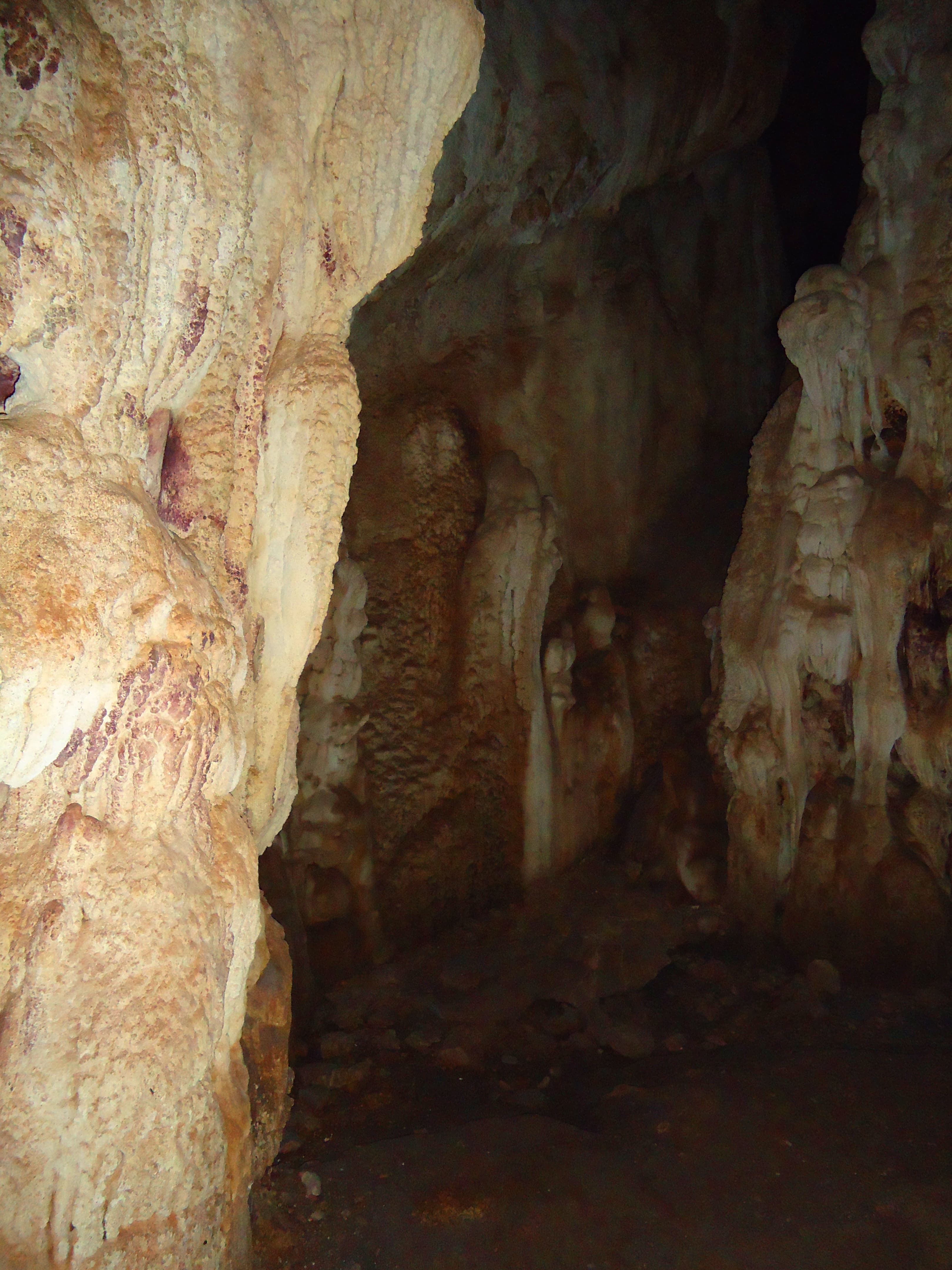 Interior de la Cueva de la Pileta con formaciones milenarias